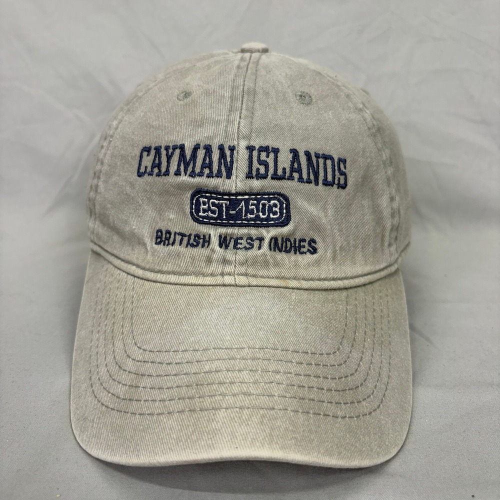 ESY Cayman Islands Hat British West Indies Unisex OSFM Tan Souvenir Cap